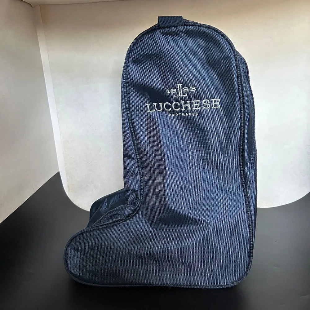 Lucchese Boot Carry and Storage Bag with Double Zippered Compartment, Blue - Picture 3 of 5